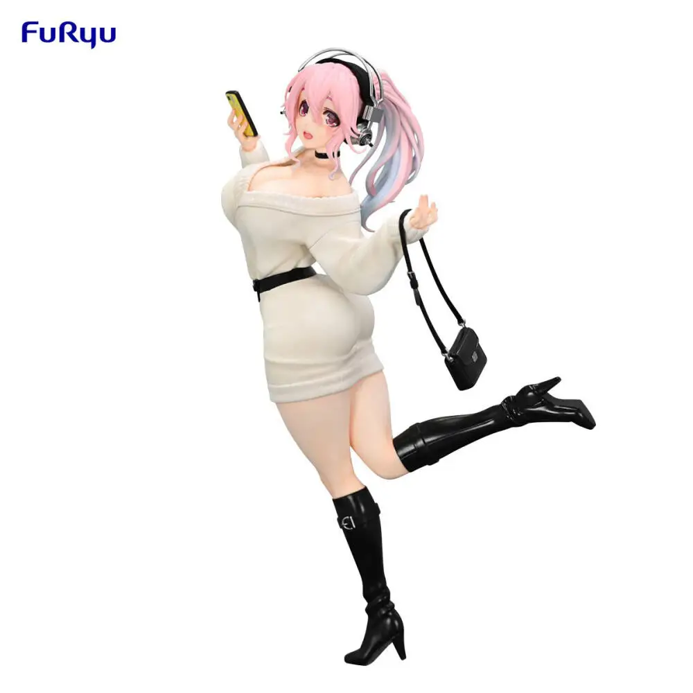 Officially Licensed Furyu Trio Try It Super Sonico Figure Anime Winter Memory Crossroad Character Model view 2