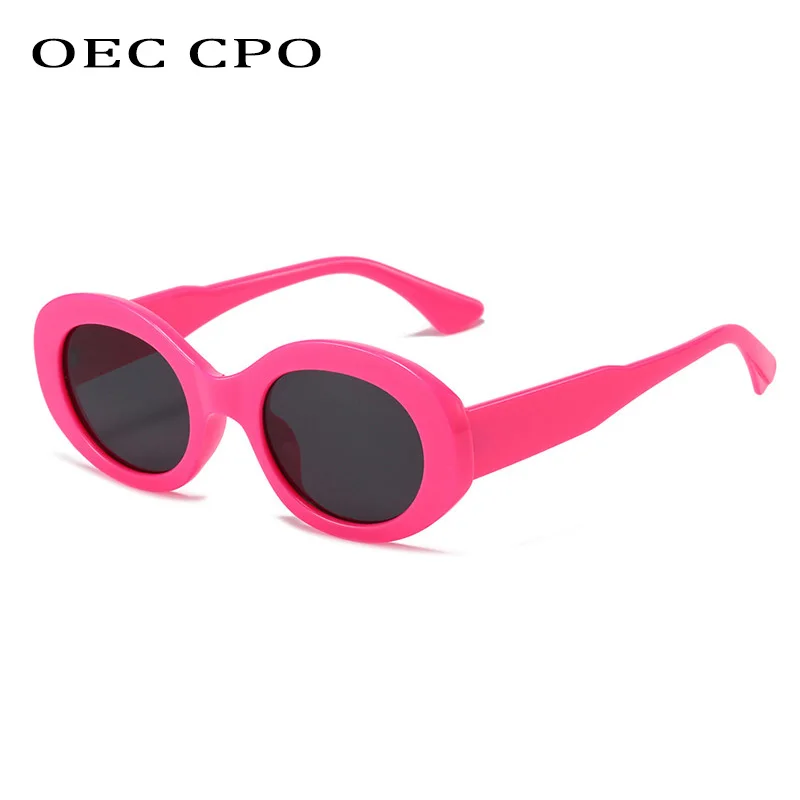 OEC CPO Small Round Sunglasses Women Brand Designer Leopard Sun Glasses Female Trending Shades Steampunk Eyeglasses Goggle UV400