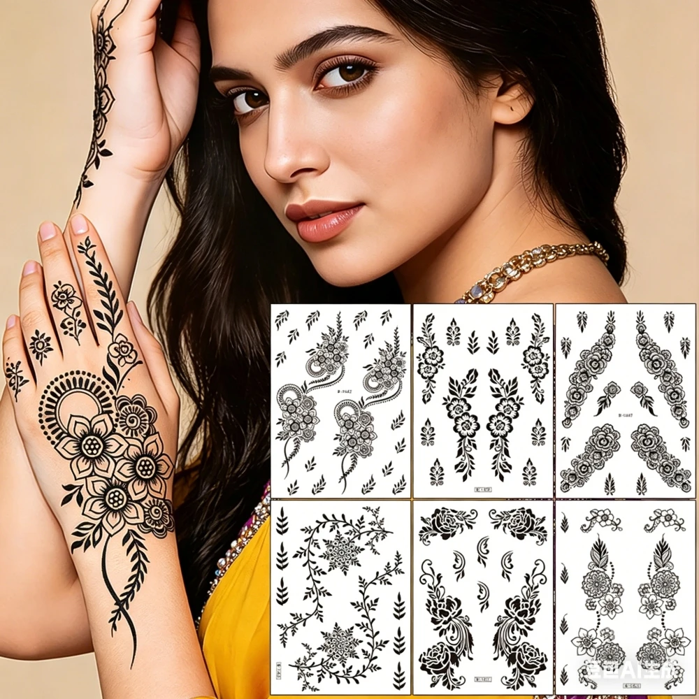 Водостойкие-временные-татуировки-хной-с-черным-кружевом-для-женщин-наклейки-для-тела-в-стиле-бохо-с-цветочными-узорами-тату-наклейки-для-рук-и-предплечий-для-вечеринок