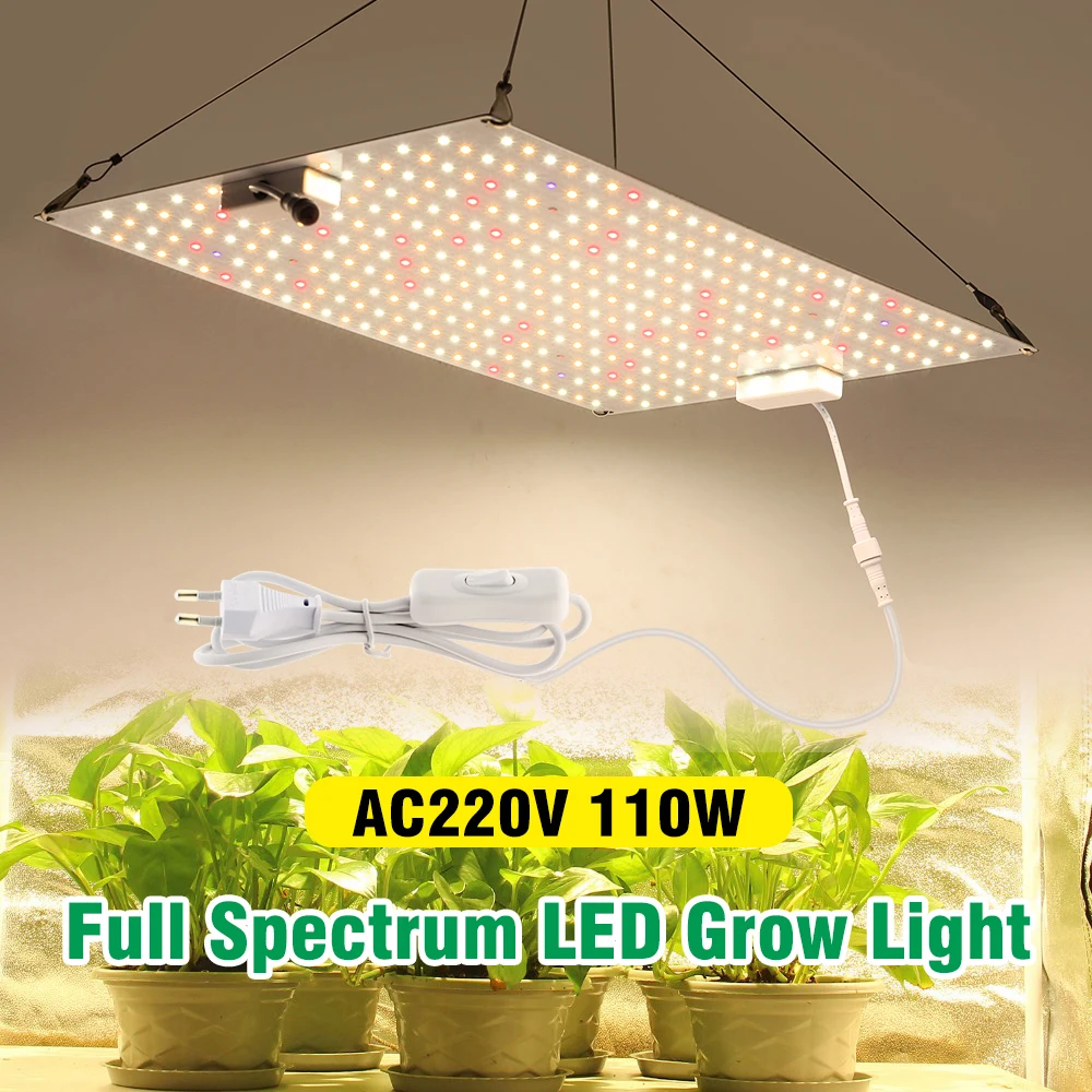 Full Spectrum LED Grow Light 110W Ultra-thin Growth Lamp For Greenhouse Pants LM281B LED Light For Veg Flowers Seeding