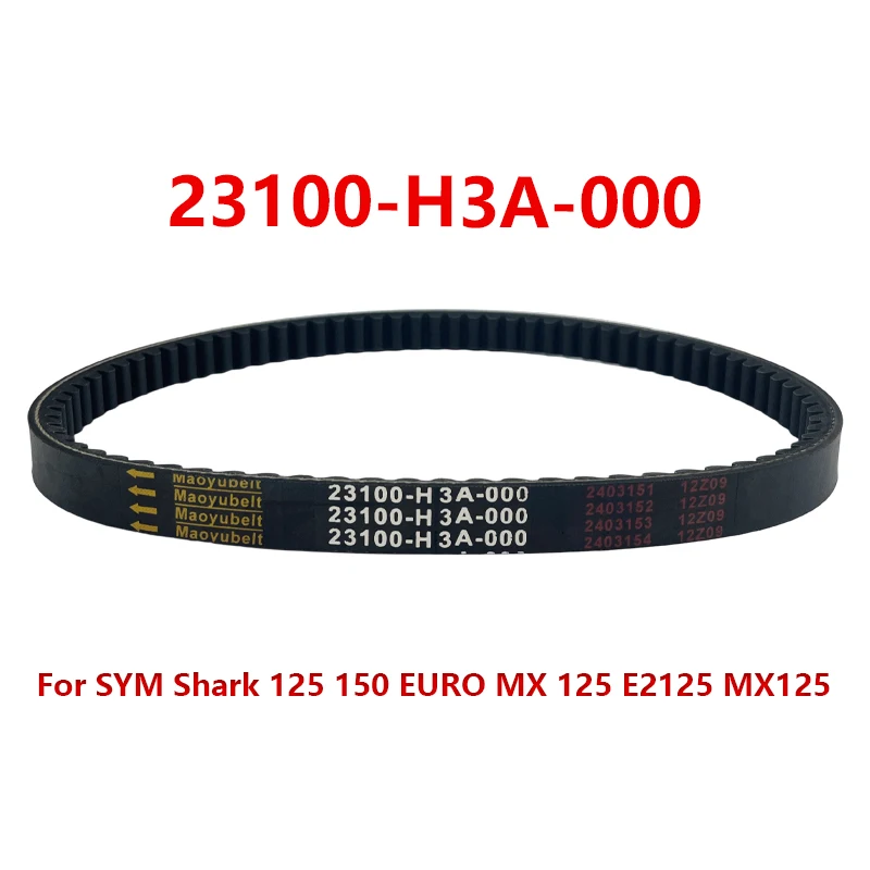 

Drive Belt Transmission Belt 23100-H3A-000 for SYM Shark 125 150 EURO MX 125 E2125 MX125