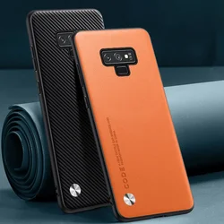 Funda de cuero PU de lujo para Samsung Galaxy Note 9, funda trasera de silicona, protección de teléfono para Samsung Note 8 Note8 Note9 Coque