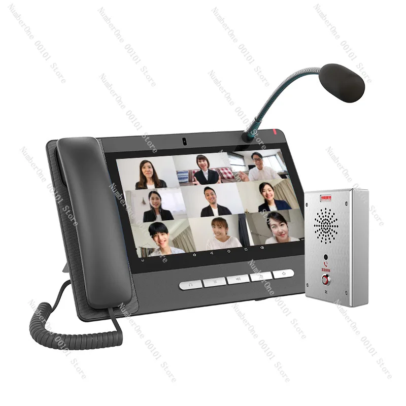IP network intercom system parking lot prison Android two-way visual intercom end point pager one-click alarm