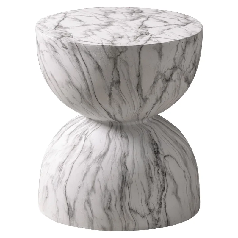 Sofa coffee table bedside table  corner table modern imitation marble creative edge few bed and breakfast living room designer