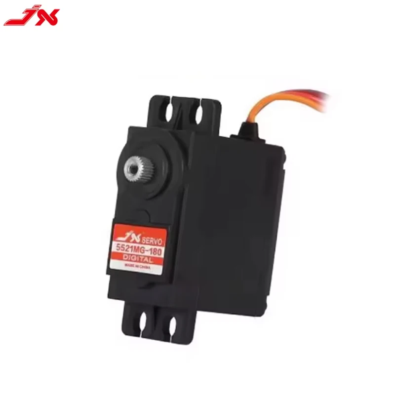 JX Servo PDI-5521MG 180 محرك سيرفو رقمي عالي التحمل 55 كجم 180 °   المدى 0.15 ثانية/60 °   سرعة مقاومة للماء للصمامات الصناعية