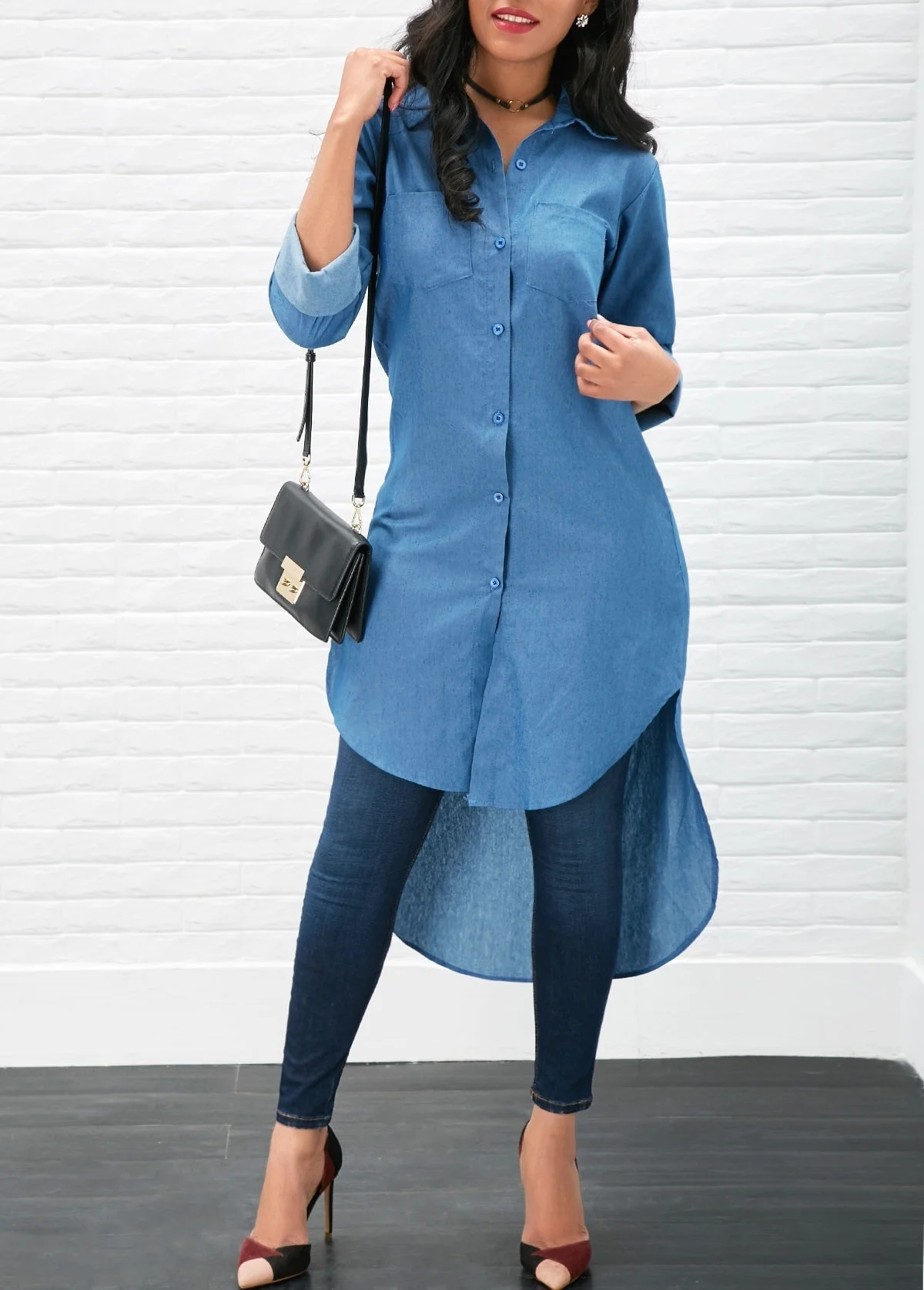 

Женское длинное платье-рубашка больших размеров (5XL, 4XL, 3XL, 2XL) из полиэстера, цветное, в деловом стиле, с пуговицами, рукавами, средней длины, приталенное