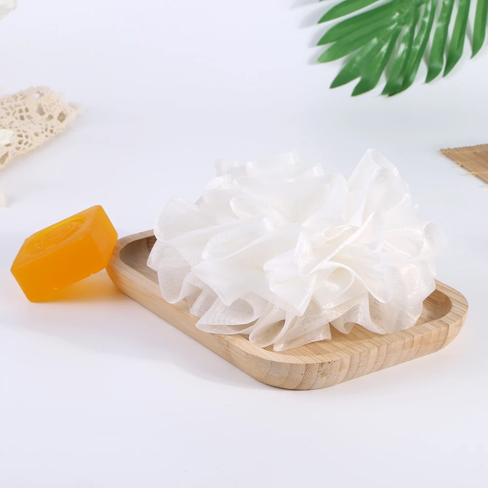 Luffa per doccia 2 in 1 con coulisse Set di salviette per doccia in luffa per bagno Scrubber per il corpo per donne e uomini