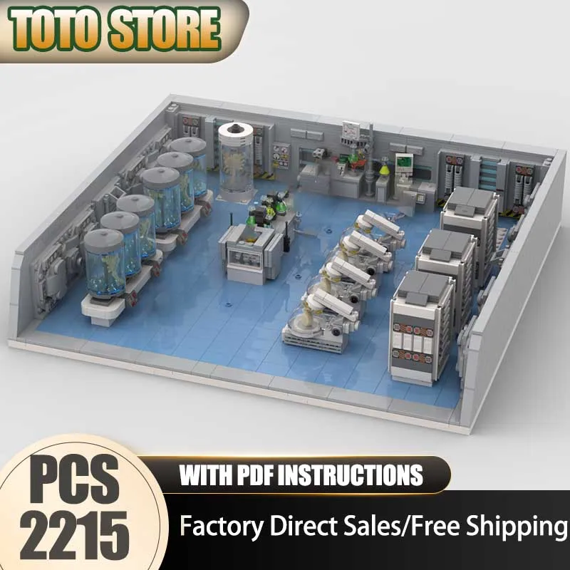 

Конструктор Moc Building Blocks Alien - Модель лаборатории исследований ксеноморфов, технологический набор для самостоятельной сборки, праздничный подарочный набор игрушек