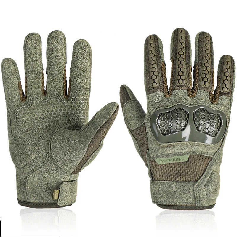 Camouflage Tactical Gloves Protective Five-finger Touch Screen Anti-collision, Non-slip and Wear-resistant Outdoor Riding Gloves