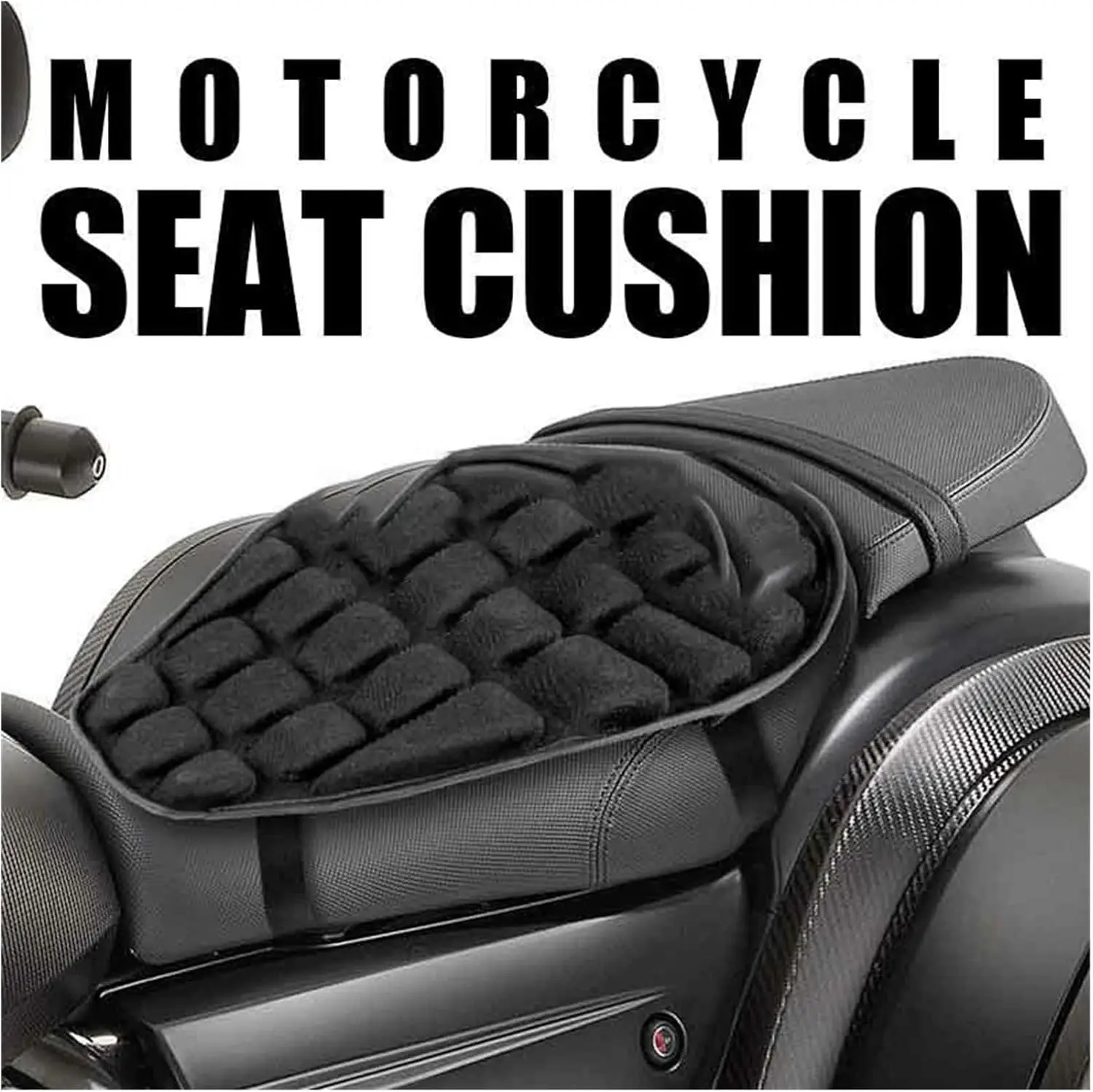 وسادة مقعد دراجة نارية ثلاثية الأبعاد ممتصة للصدمات، حماية للورك مسامية، مناسبة لركوب الدراجات النارية لمسافات طويلة #2