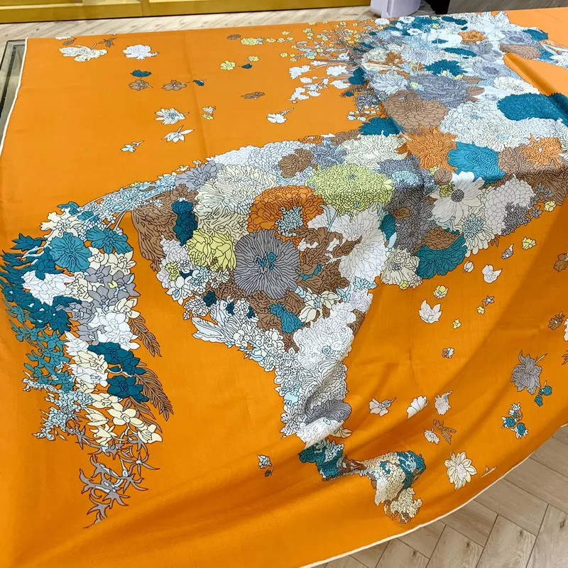 

Women Luxury Cashmere Scarves Wool Silk Scarf Rolled Shawls Pashmina Winter Accessories Oversized Stole Poncho Wrap Horse