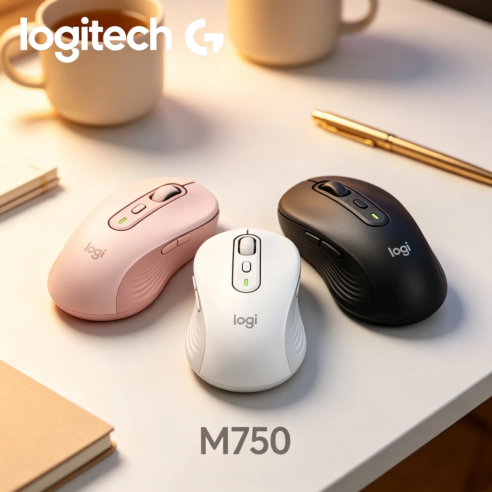 Logitech M750 Cross‑System Compatible Wireless Mice, Works Perfect for Windows CS Gaming PC and Mac Contract Office Laptop Devic