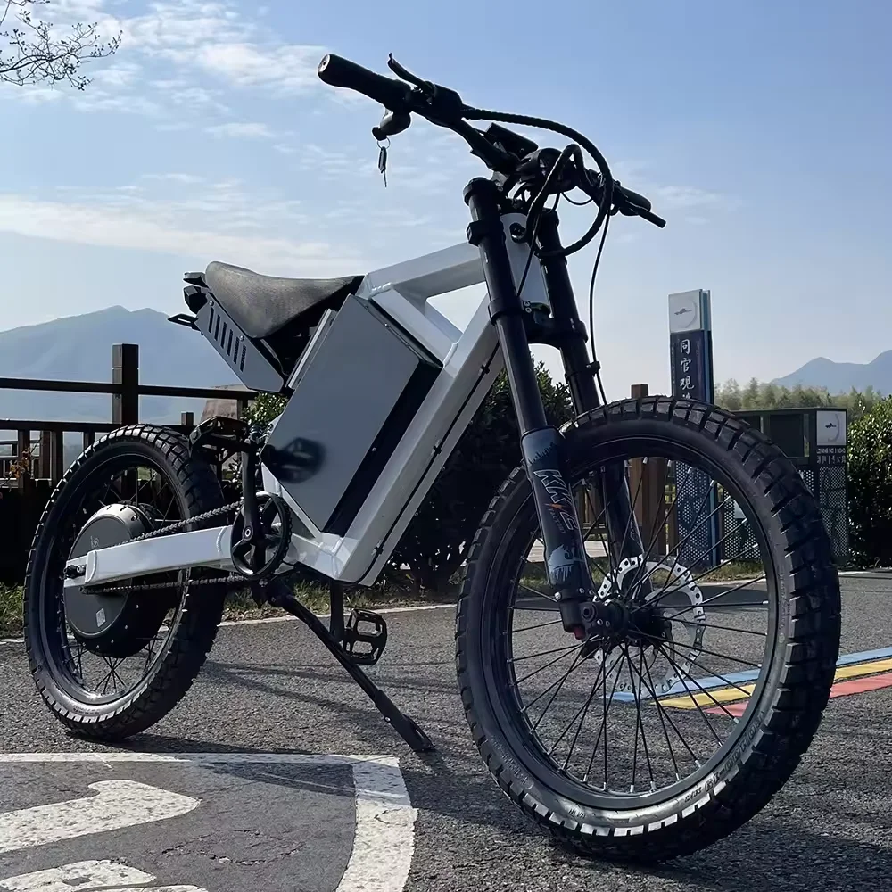 QS Motor Bomber Electric Bike 72V 3000W Single Speed Rear Hub Motor 29Ah Lithium Battery Cheap Price Off-Road 48v Ebike