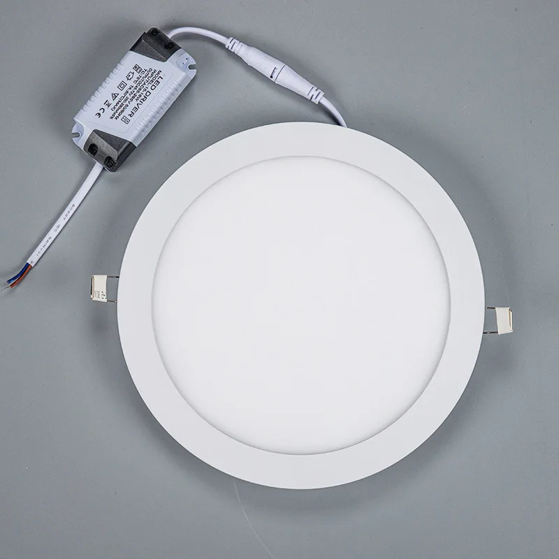 Home decoration ultra-thin LED panel light high-end kitchen flat light 18W24W tube light embedded square circular aisle light