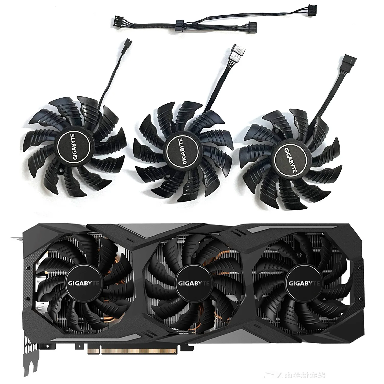 

T128015SU PLA09215S12H DC 12V 0.5A 82MM 4PIN RTX2080ti GPU fan for Gigabyte Geforce RTX 2070 2080 Super RTX 2080Ti graphics card