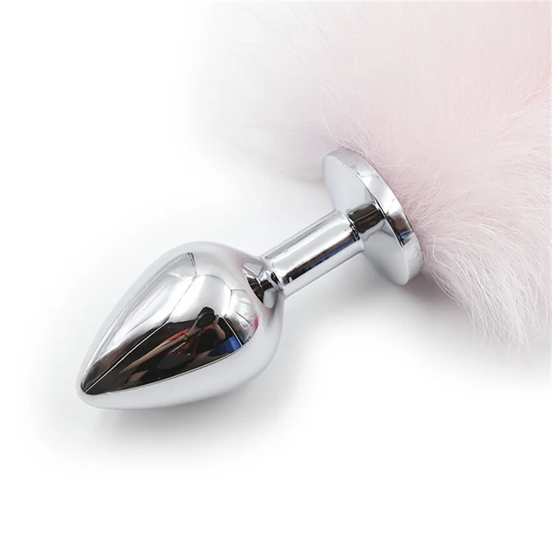 Purple Gradient Tail Anal PLUG Toy Cat Fox Petplay Fox Tail Butt Plug Role Play Flirting Fetish Erotic Sex Toy for Women