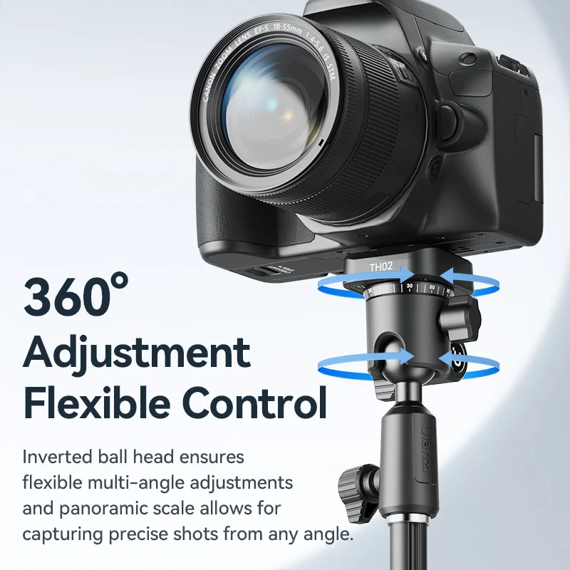 Cabeça esférica invertida Ulanzi TH02 Uka 360 °   Balança panorâmica Uka Comutação vertical horizontal de liberação rápida para câmera DSLR fotográfica