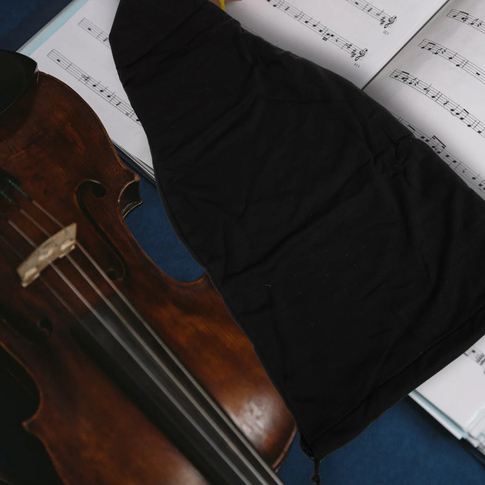 

Violin Cover Workmanship Design Pouch Container Maintenance Cloth Elastic Fabric Case Protector