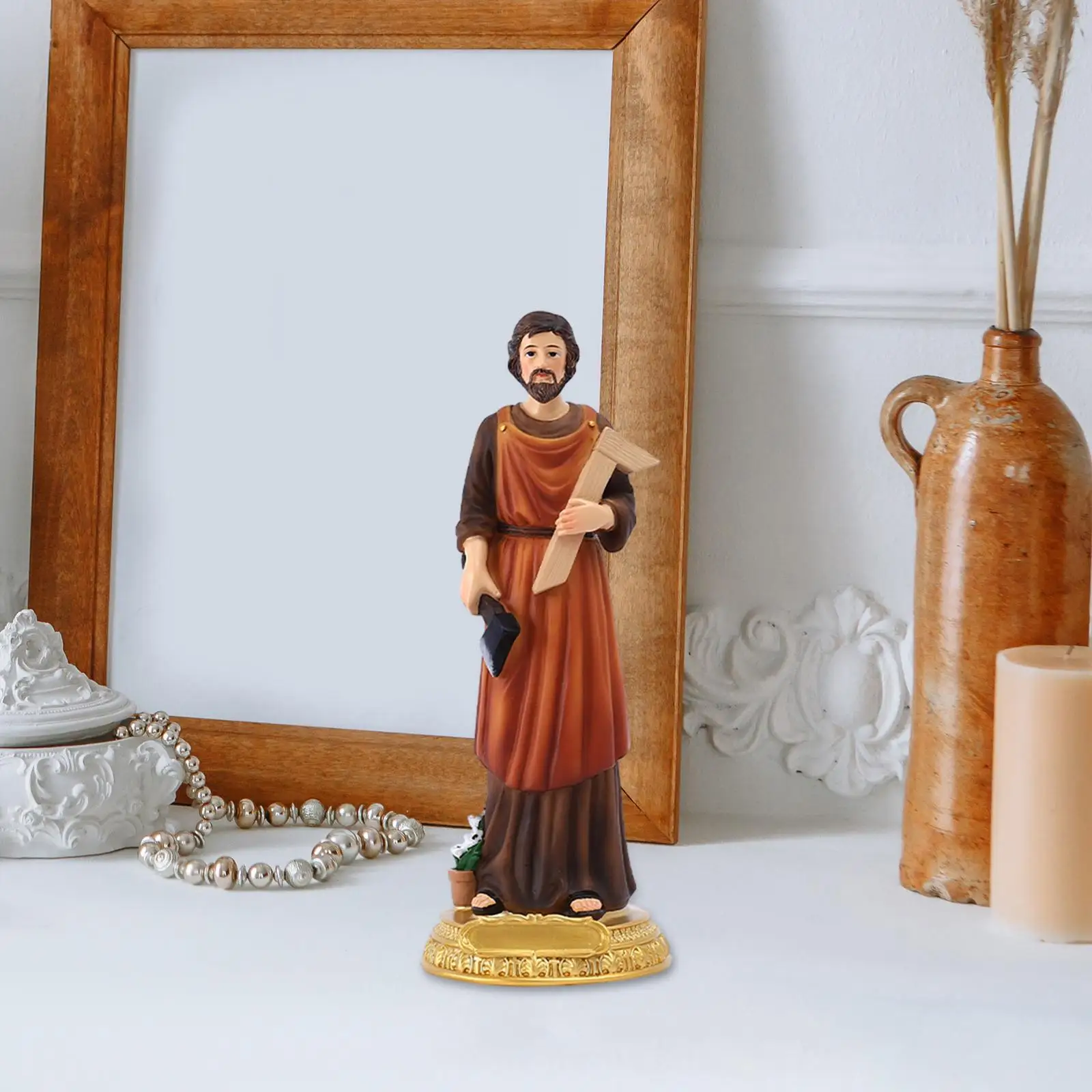 ST Joseph Statue Christianity Catholic Decor Craftsmen Saint Joseph Figurine