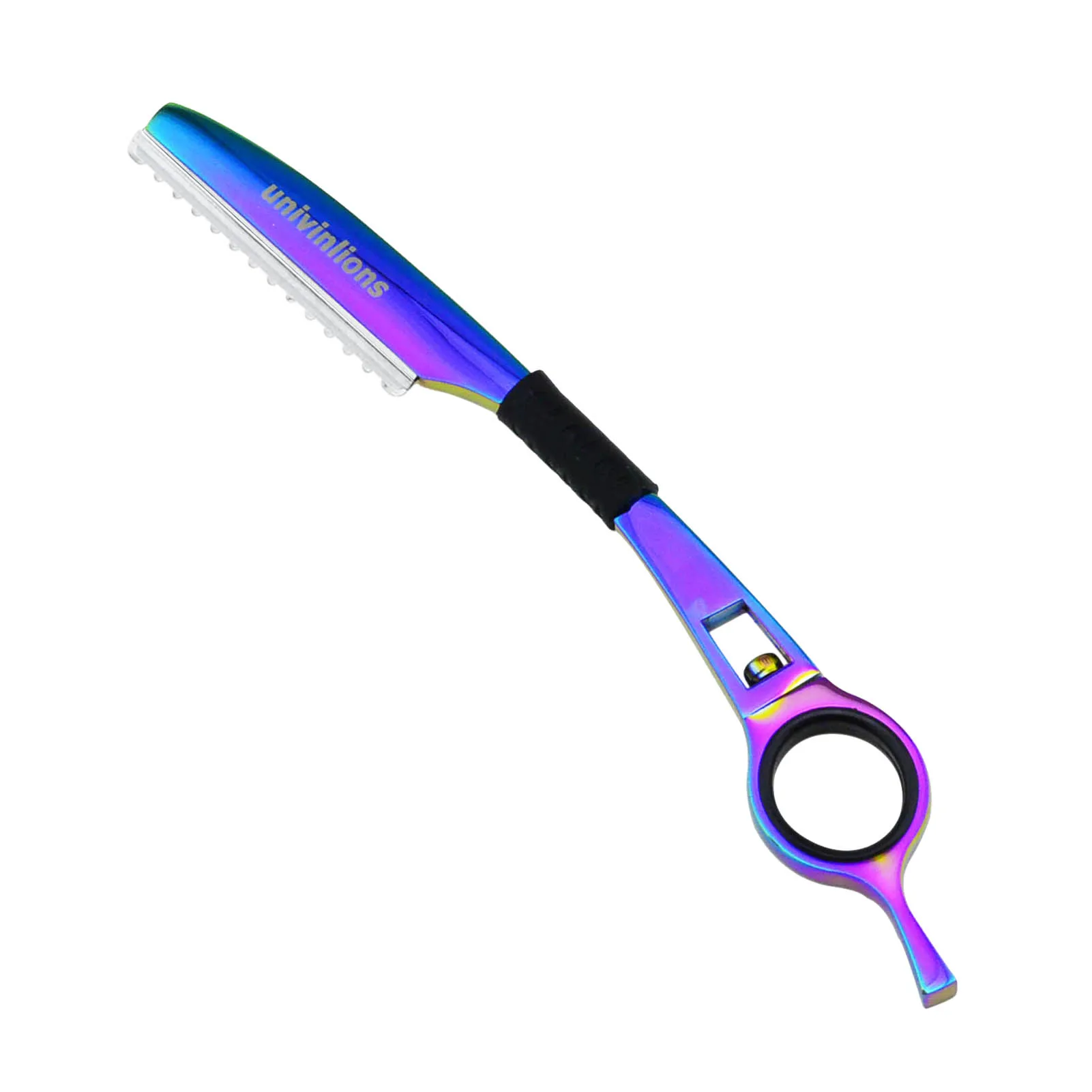 Univinlions-maquinilla de afeitar para adelgazamiento del cabello, maquinilla de afeitar recta para salón de peluquería, cortador de pelo rotativo,