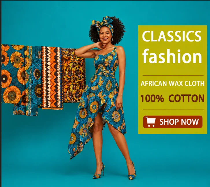 High quality Classic Pattern 100%Cotton Materials Real African Wax Super Ankara Loincloth Dutch Orignal Fabrics Wax Cloth view 5