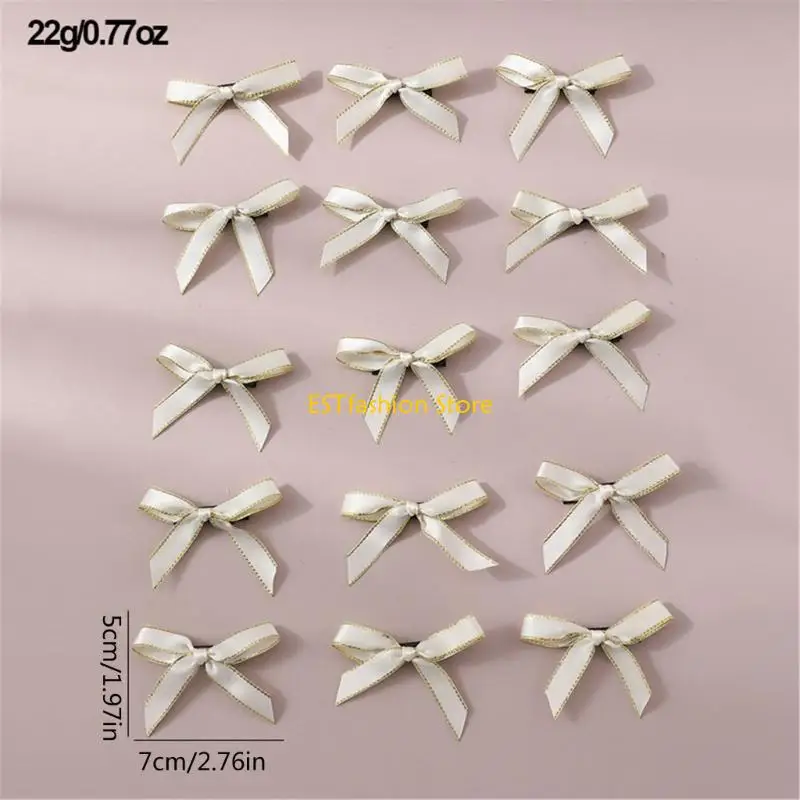 Y5GC 15PCS Bow Fair Clips Mini Bowknot HairPins for Women Girl