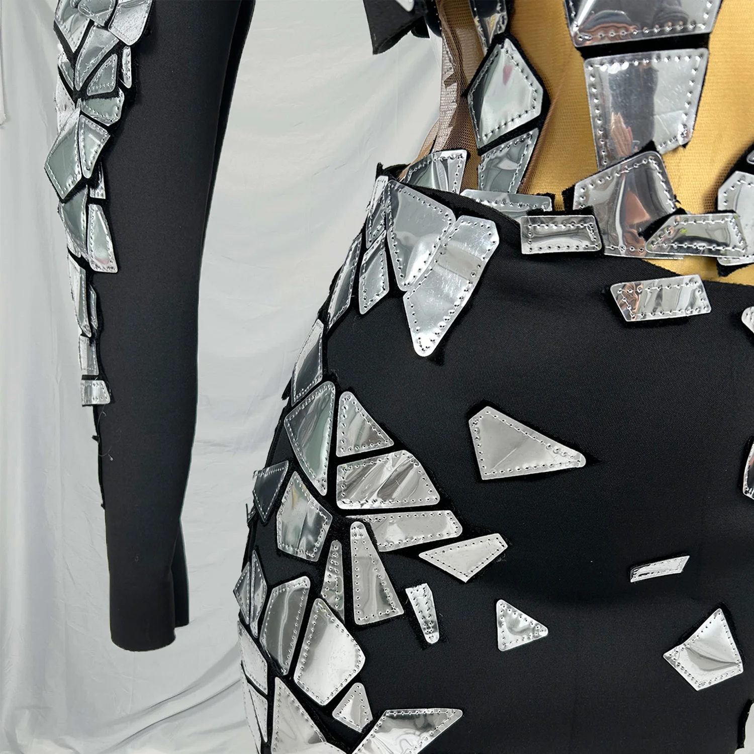 Suipian Sexy Bling Pailletten Bh Mini Röcke Outfit Sets Sänger Tänzer Bühne Leistung Tragen Frauen Bodycon Nachtclub Party Kleid