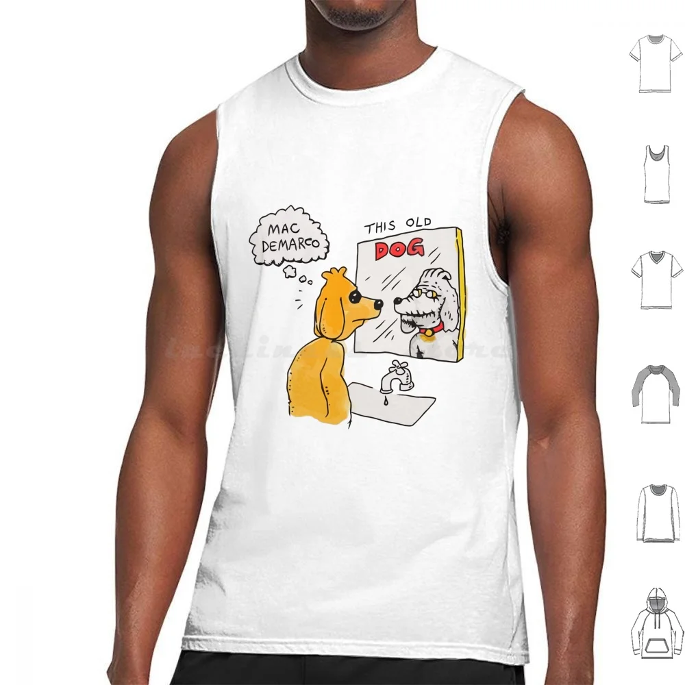 Demarco This Old Dog Tank Tops Print Cotton Demarco Demarco Music Demarco Indie Indie Pop Music Aesthetic This Old Dog