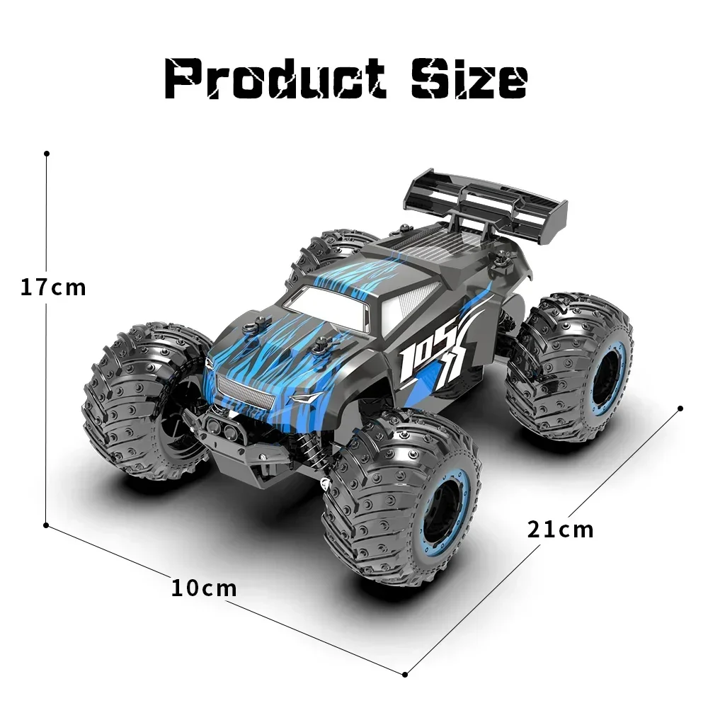 JJRC Q105 1:18 20 Km/h 2,4 GHz motores dobles conducción escalada con luz LED todoterreno coches de Control remoto Drift Monster Truck Juguetes