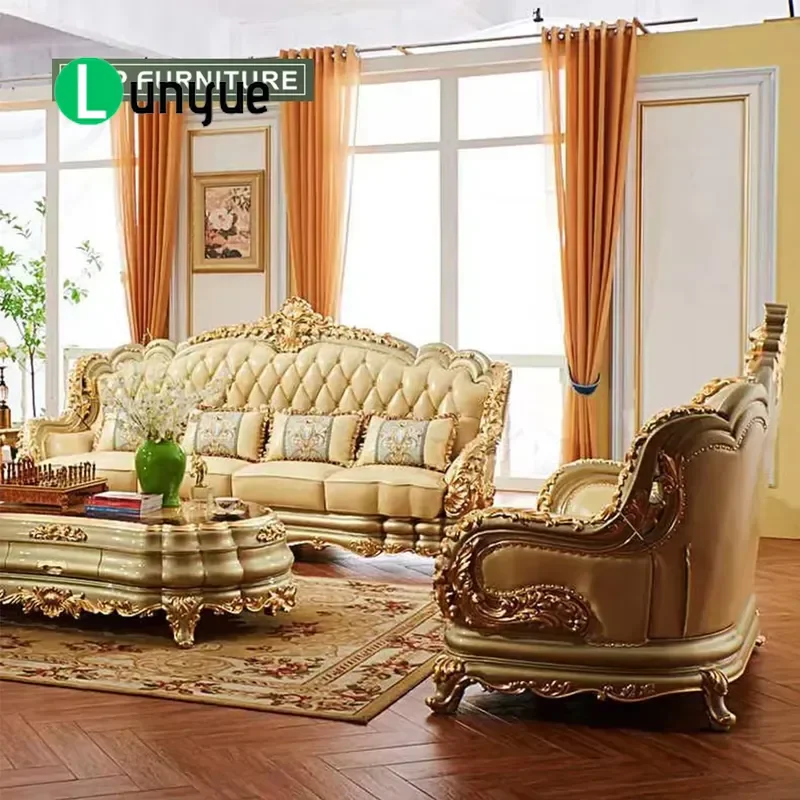 Luxury European Classical Solid Wood Sofa Cover For High End Living Room Furniture One Stop Home Decor Elegant Style