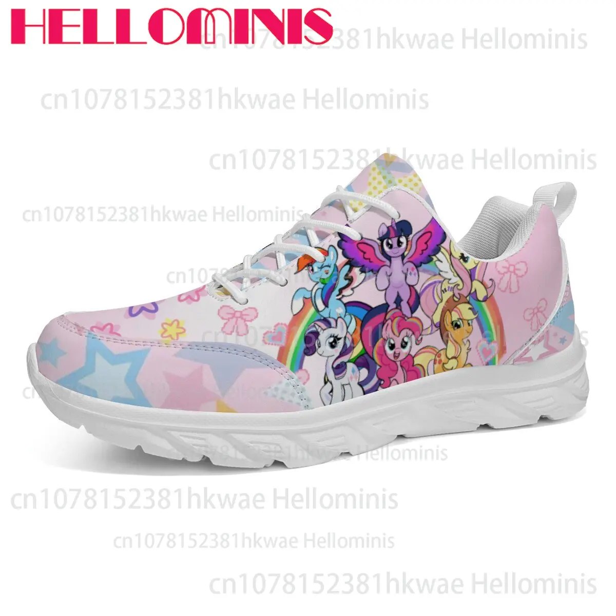 My Little Pony Cartoon Pattern Girls Youth High Quality Lightweight Comfortable Soft Sole Women's Shoes Lovely Casual Sneakers