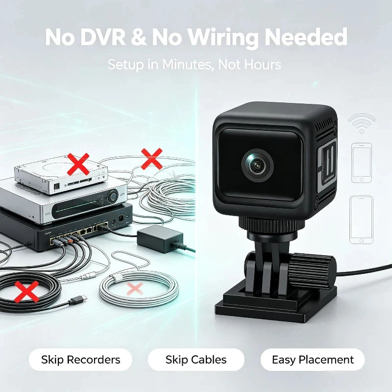 WiFi W11 Mini Camera HD Long Lasting Battery Life Wireless Remote Monitor Portable Tiny Home Security Camera