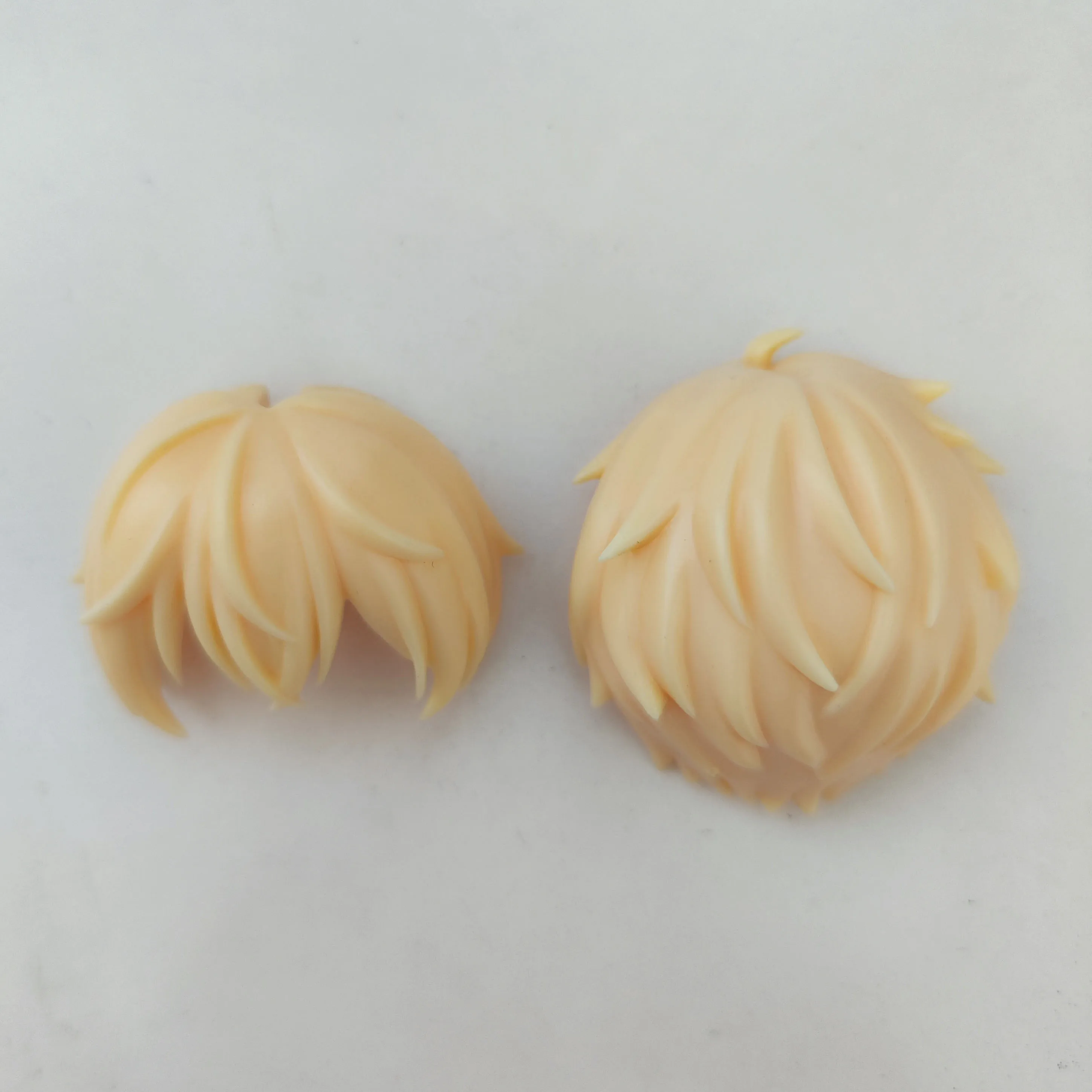 Resin Unpainted Blank Hair Sculpt for 10cm Mini Jointed Doll Custom DIY Parts