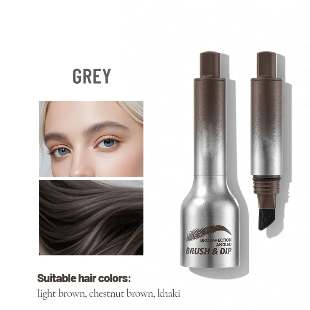 Automatic Press Hairline Filler Big Brush Waterproof Eyebrow Gel Natural Wild Eyebrow Shaping Tint Makeup Tool
