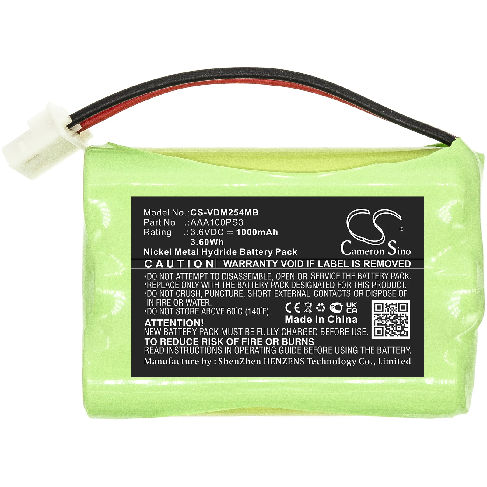 CS 1000mAh Battery For VTech AAA100PS3  BT185645  BT285645 VM311  VM311-13  VM311-2  VM311-23