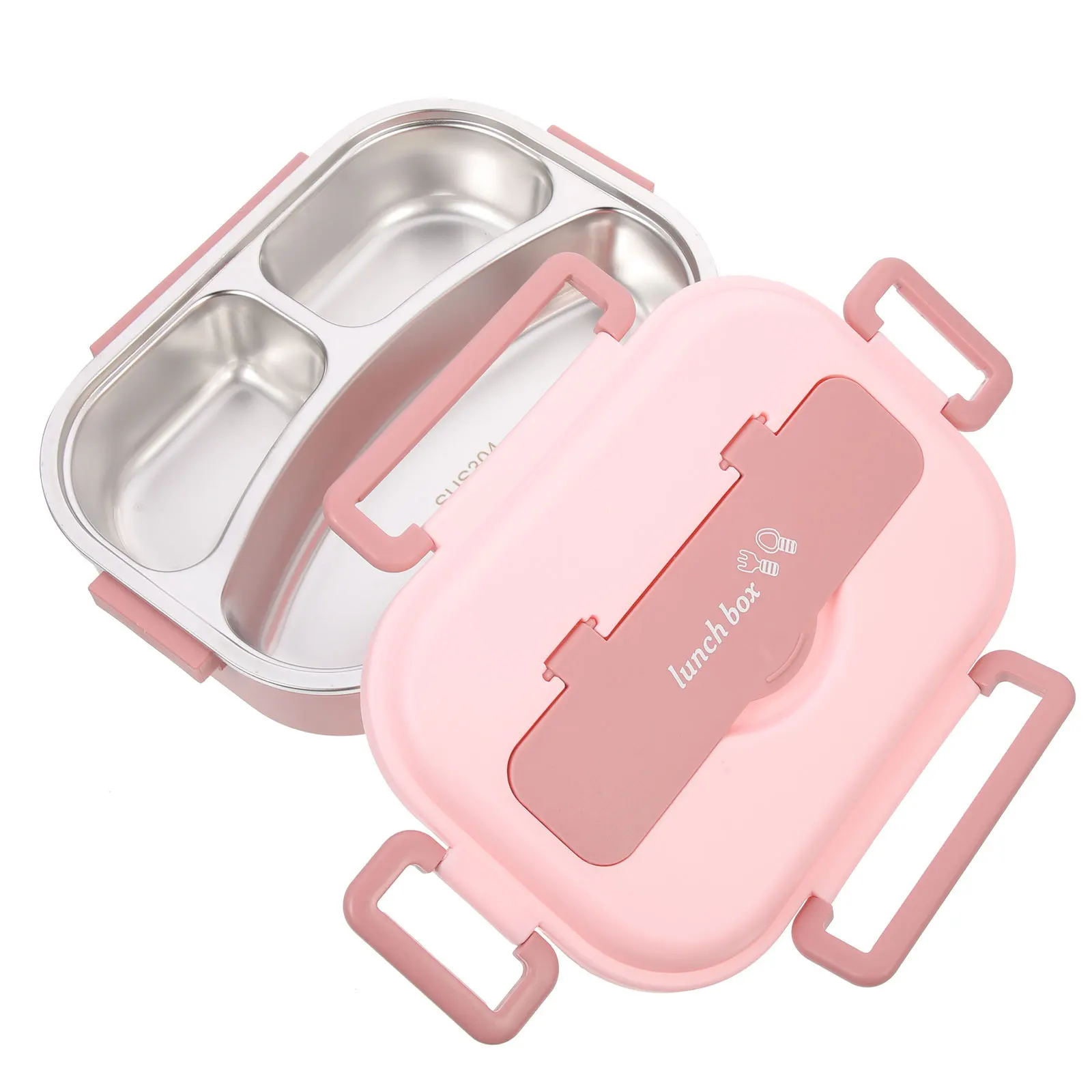 

Stainless Steel Bento Box Leakproof Insulated Lunch Container Portable Meal Box For Office School Work Adult Student Reusable