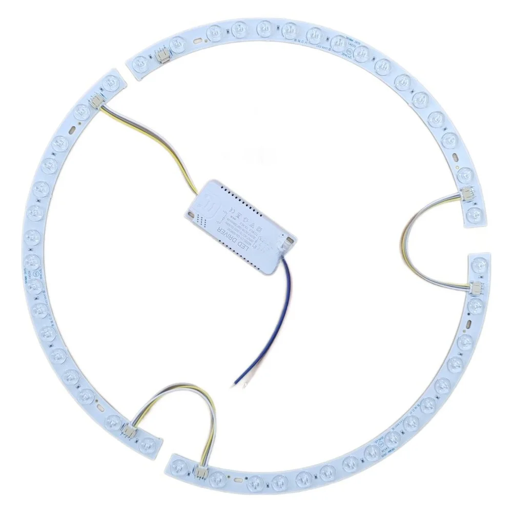 Magnetic and Sticky Mount LED Strip Light for 38cm Fan with Curved Lens Three-Color Adjustable Lighting 36W*2 Power