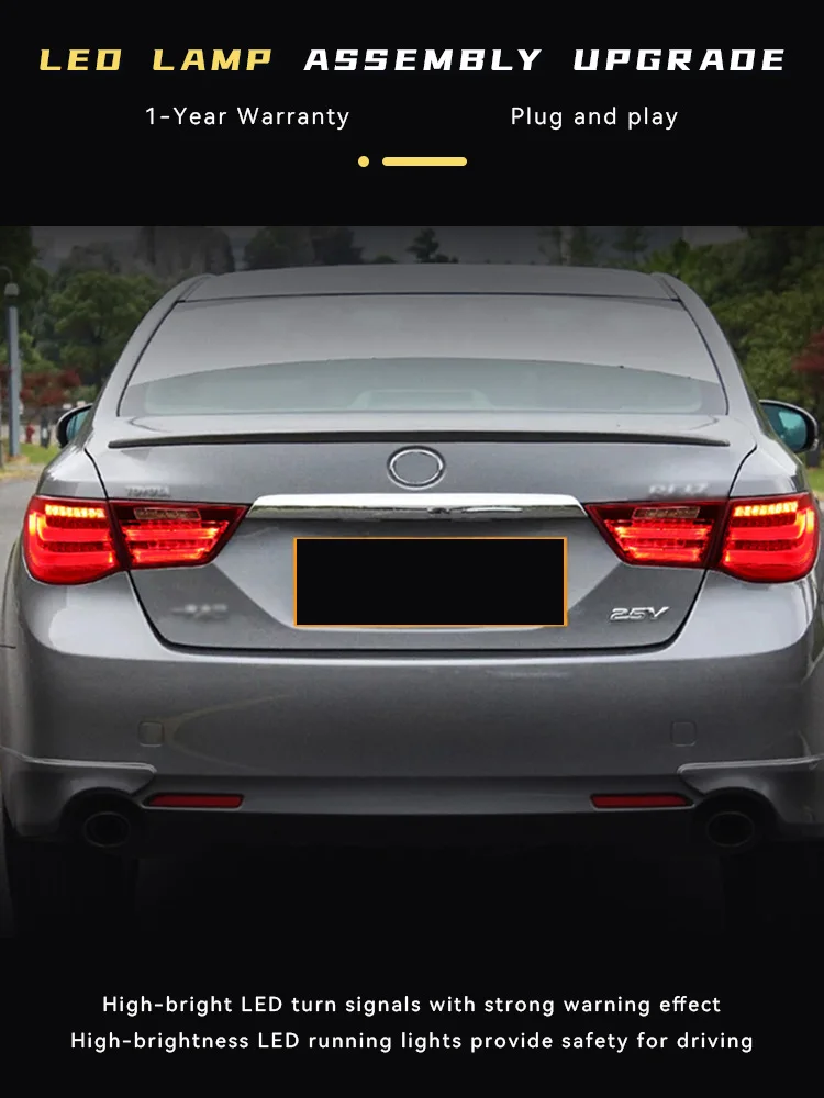 

Автомобильный фонарь для Toyota Mark X Reiz 2010 2011 2012, обновленный задний фонарь DRL Bmw Style Design, светодиодный динамический задний фонарь, аксессуары для инструментов