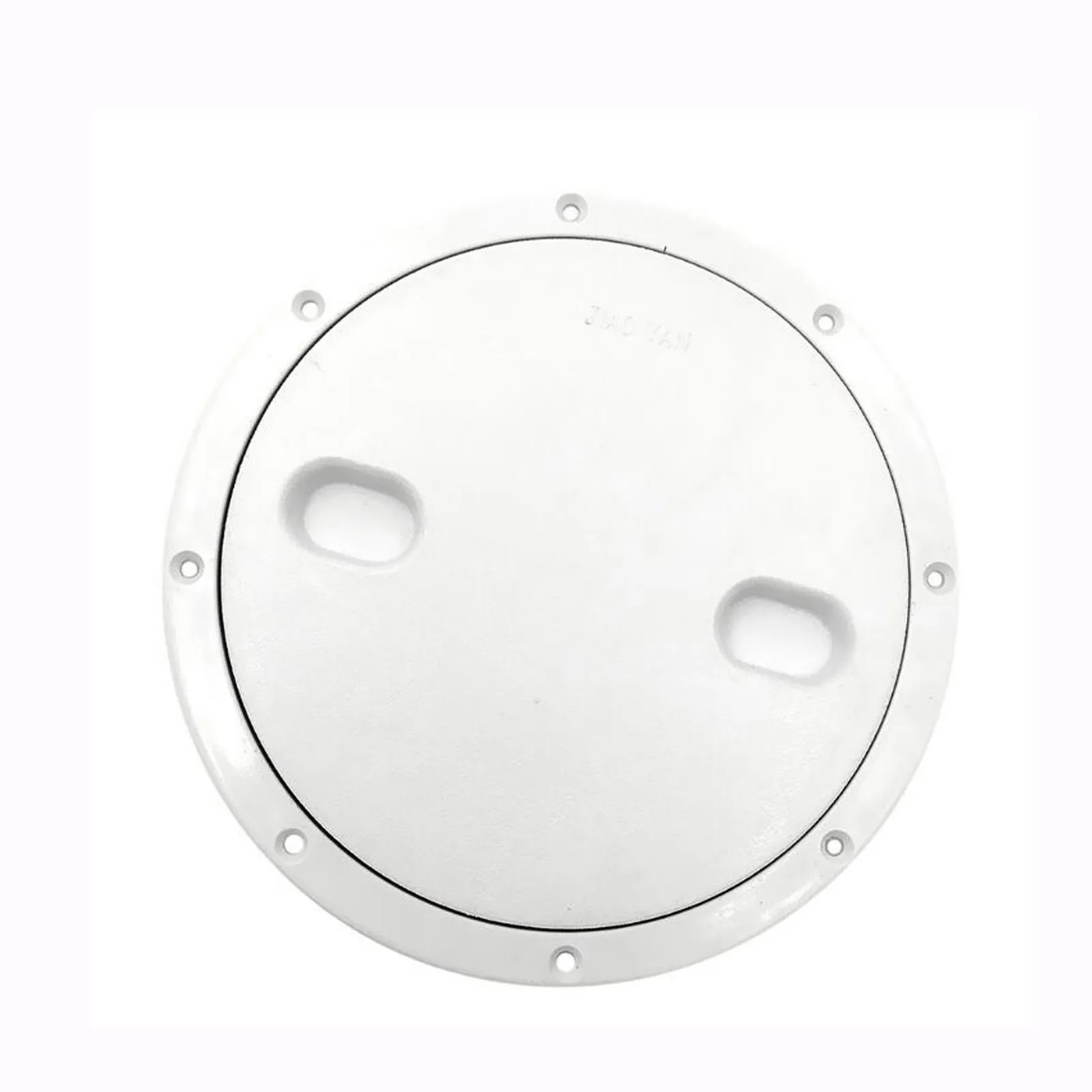 Marine White Nylon 9 inch Flat Inspection Hatch with Detachable Covers Boat Access Cover Lid Screw Out Deck Plate Hardware