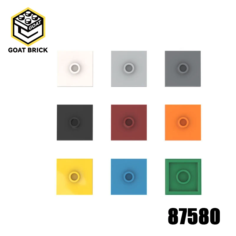 

10Pcs MOC Parts 87580 Plate Special 2 x 2 Compatible Bricks DIY Assmble Building Blocks Particle Kid Puzzle Brain Toy Gift