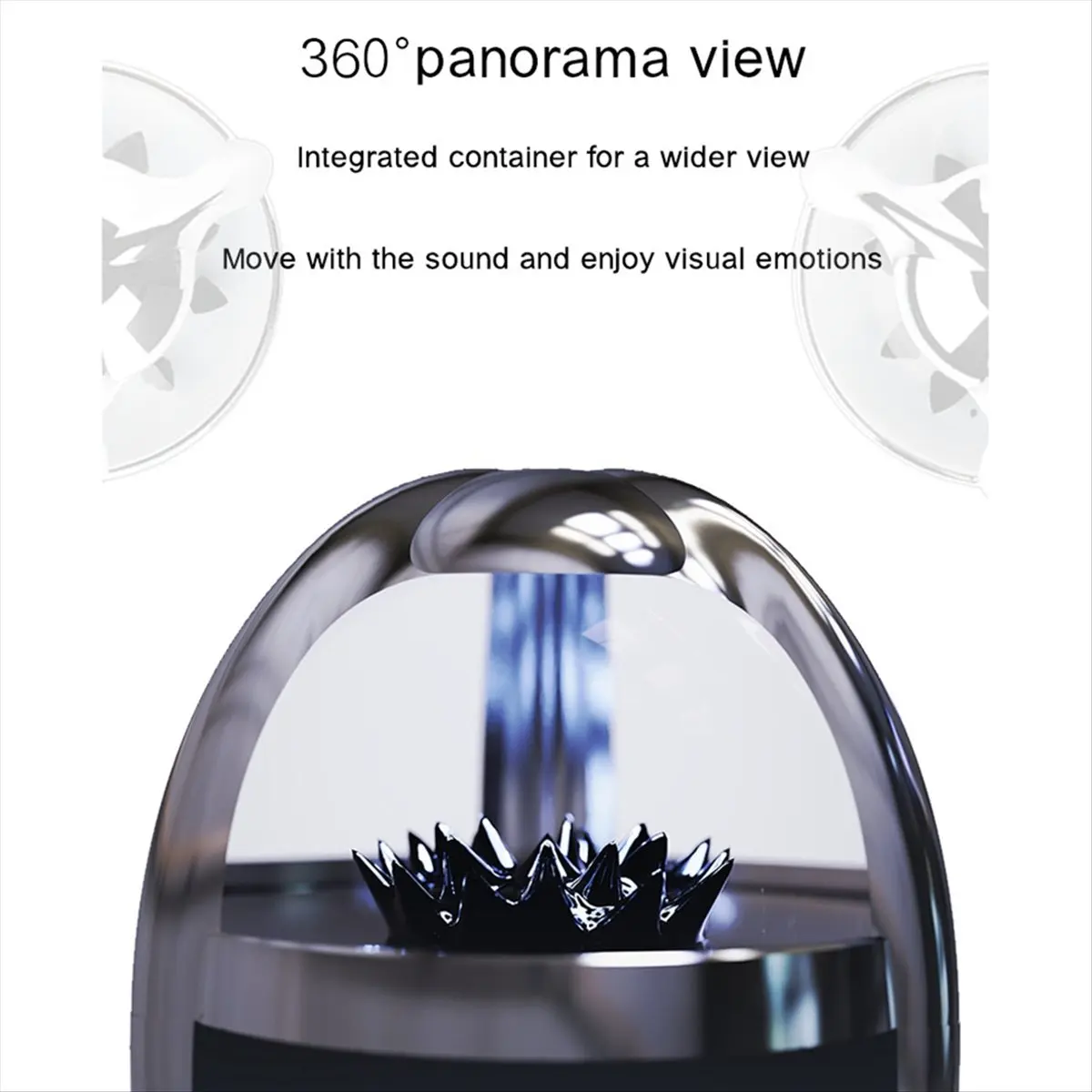 B21B Magnetic Fluid Speaker Bluetooth 5.0 with Music Rhythm Visuals HIFI Sound Quality Wireless Speaker