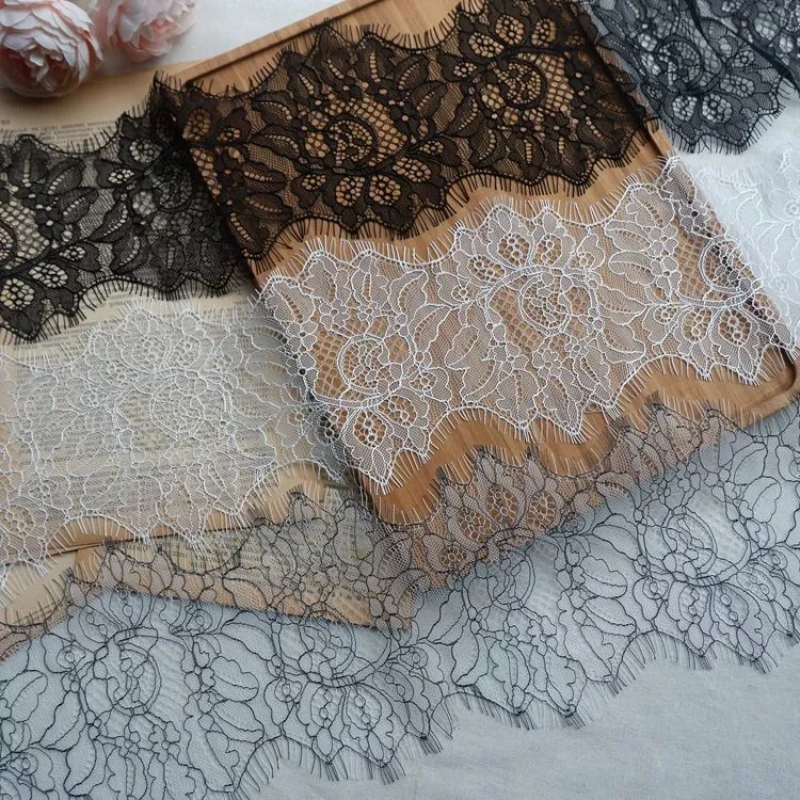 (3 Yards/batch) Handmade Eyelash Lace Fabric Decoration Sewing Clothing Wedding Embroidery Home Embroidery Soft