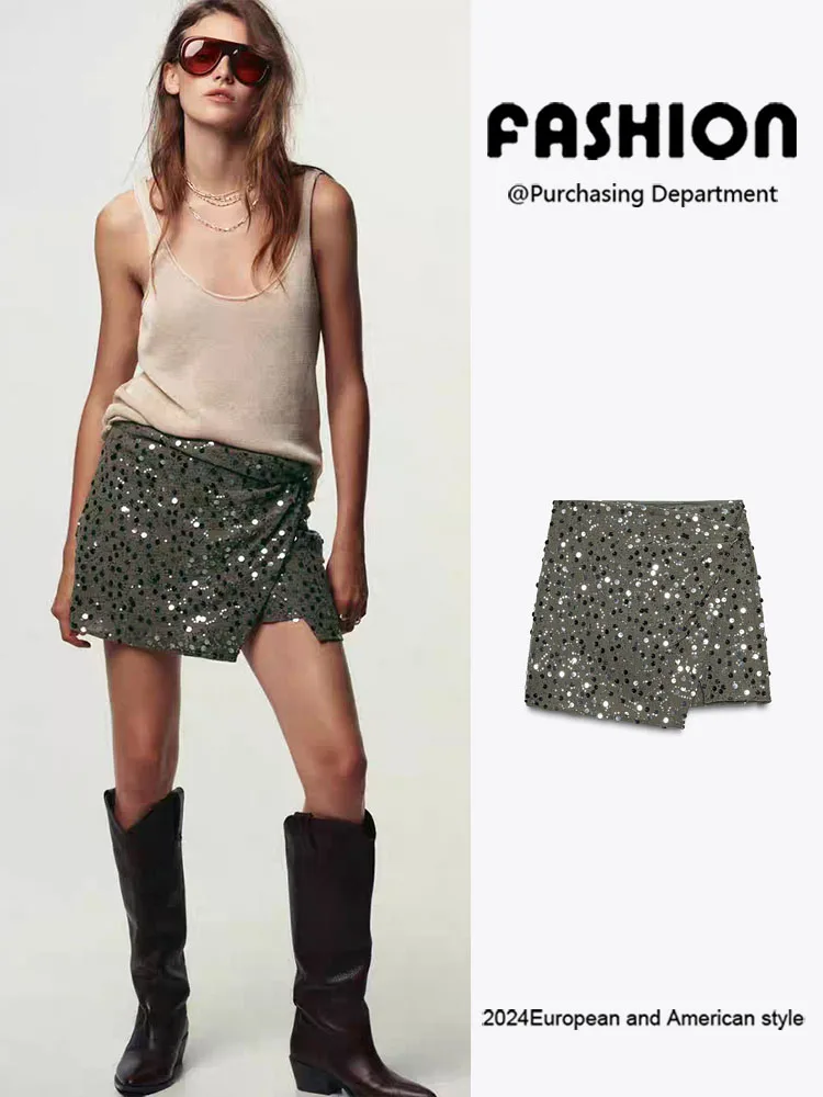 

Новое осеннее поступление, женская универсальная юбка, украшенная бисером, двубортная юбка длиной f, этнический сценический костюм