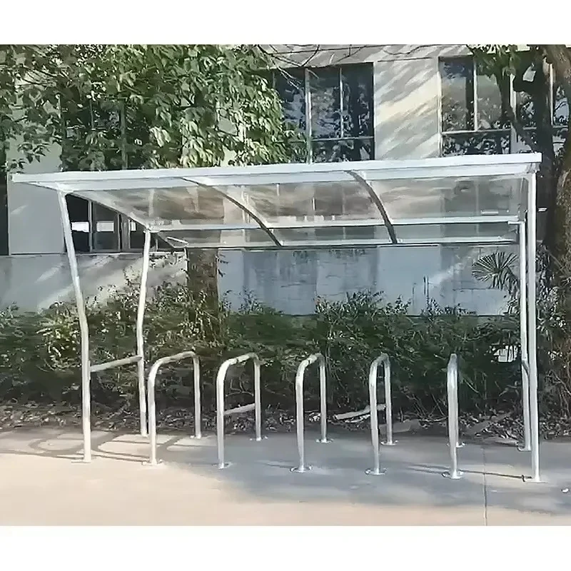 Large Outdoor Bike Shelter –-Protected Polycarbonate Roof, Waterproof & Weatherproof, Bicycles, Motorcycles