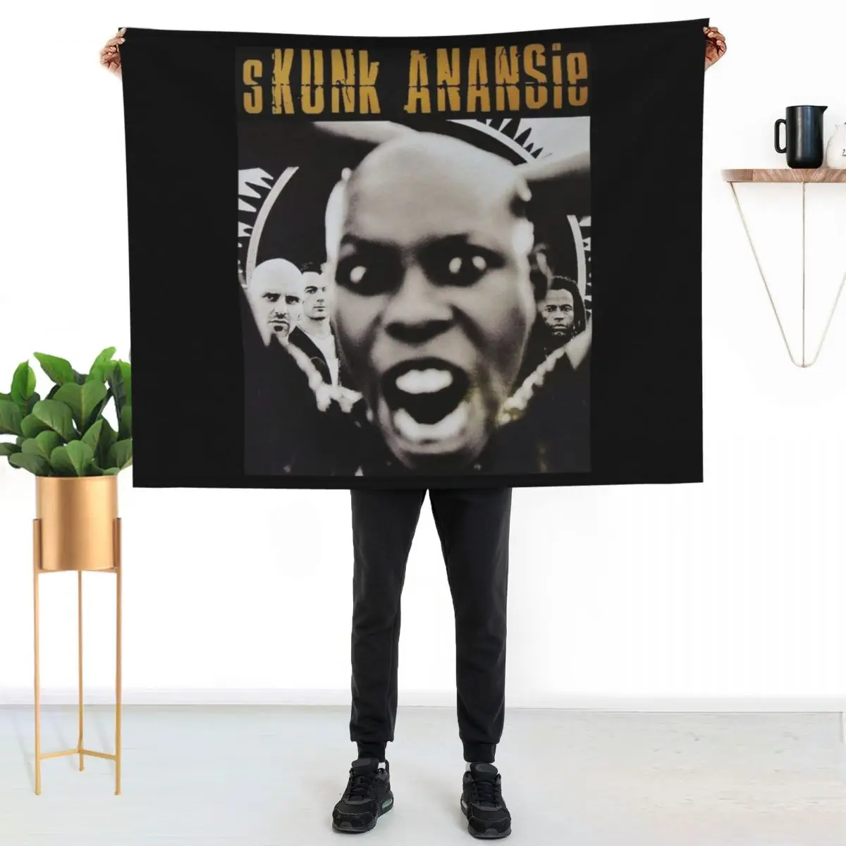 

Skunk Anansie Throw Blanket Lightweight Warm Blanket for Travel Camping