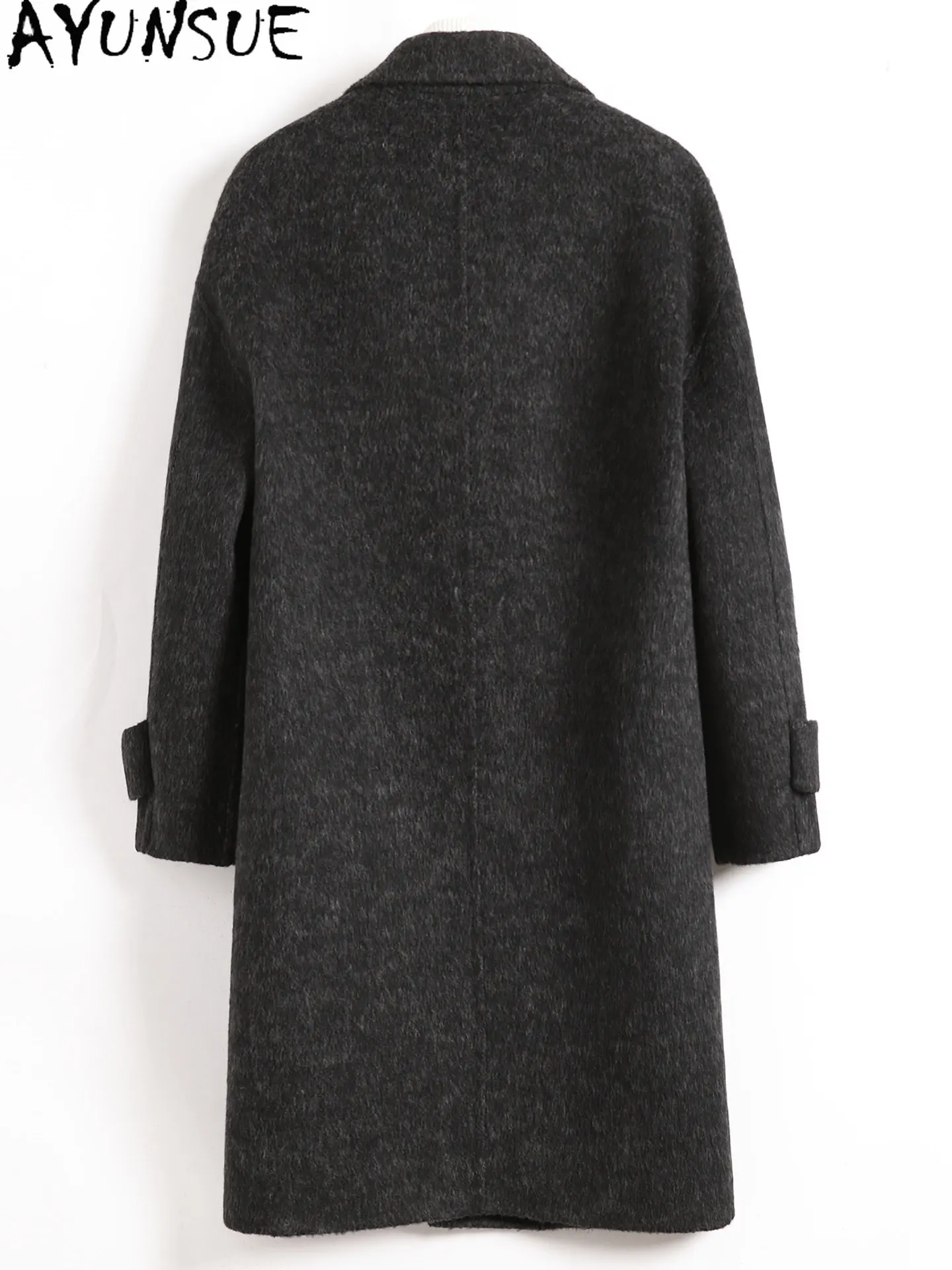 AYUNSUE 70% Wool Coat Men Clothing 2026 Autumn Winter Double-sided Woolen Jacket Mid-length High Quality Man Coats and Jackets