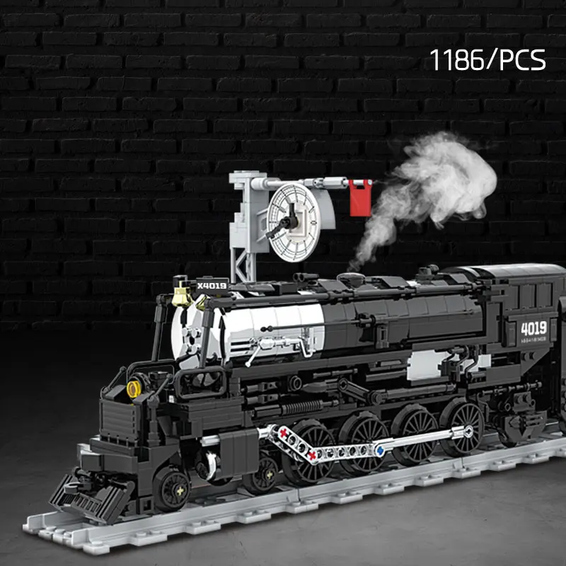 

1186Pcs MOC City Technology Train Steam Transportation Vehicle Model Toys Building Blocks Bricks Birthday Gifts Kid Children DIY