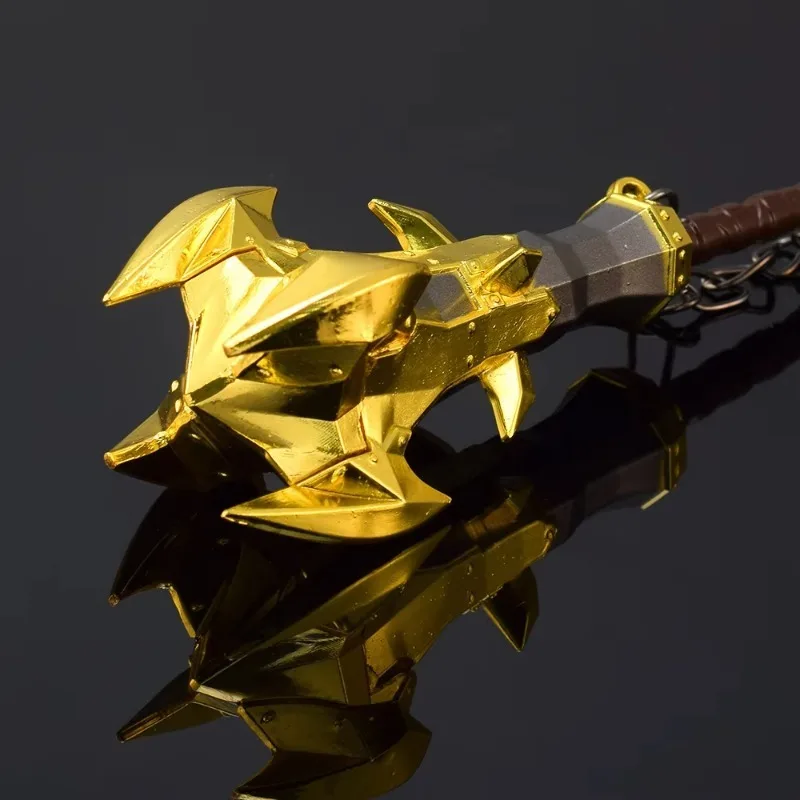 Juego de eslabones de trituradora de Lynel salvaje, modelo de arma periférica, llaveros de espada de Metal, colección de adornos, manualidades, juguetes, regalo para niños, 15cm