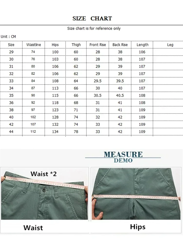 Men Trousers Straight Thick Warm Autumn Winter Men Pants High Waist Mens Pants Plus Size 40 42 44 46