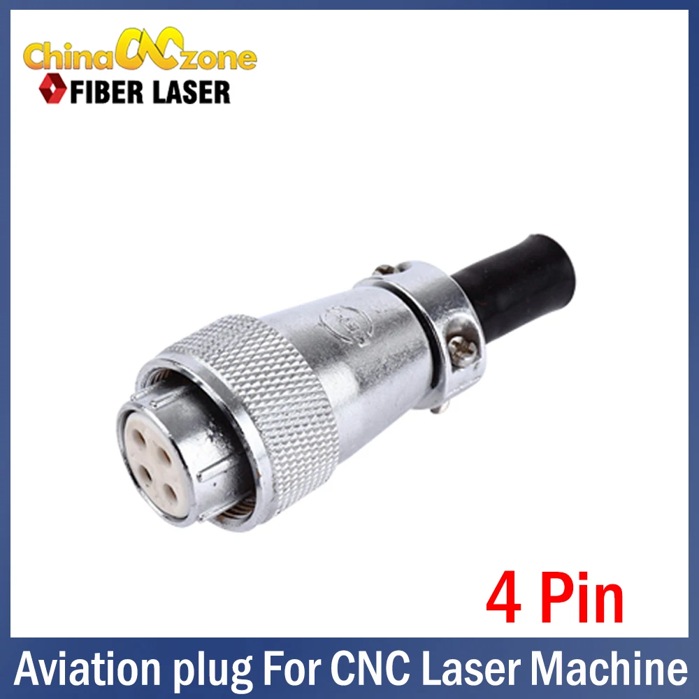 Aviation Plug 4pins Aviation H20-4  Plug for CNC Spindle Motor Laser Fiber Laser Rotary Aixs C02 Laser Cutting Machine Z axis